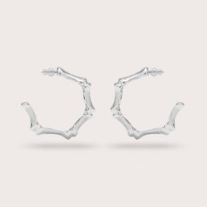 BAMBU EARRING - ANTIQUE SILVER