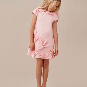 KIDS WISTERIA DRESS - PETAL PINK