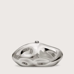 CALDERA CLUTCH - SHINY SILVER