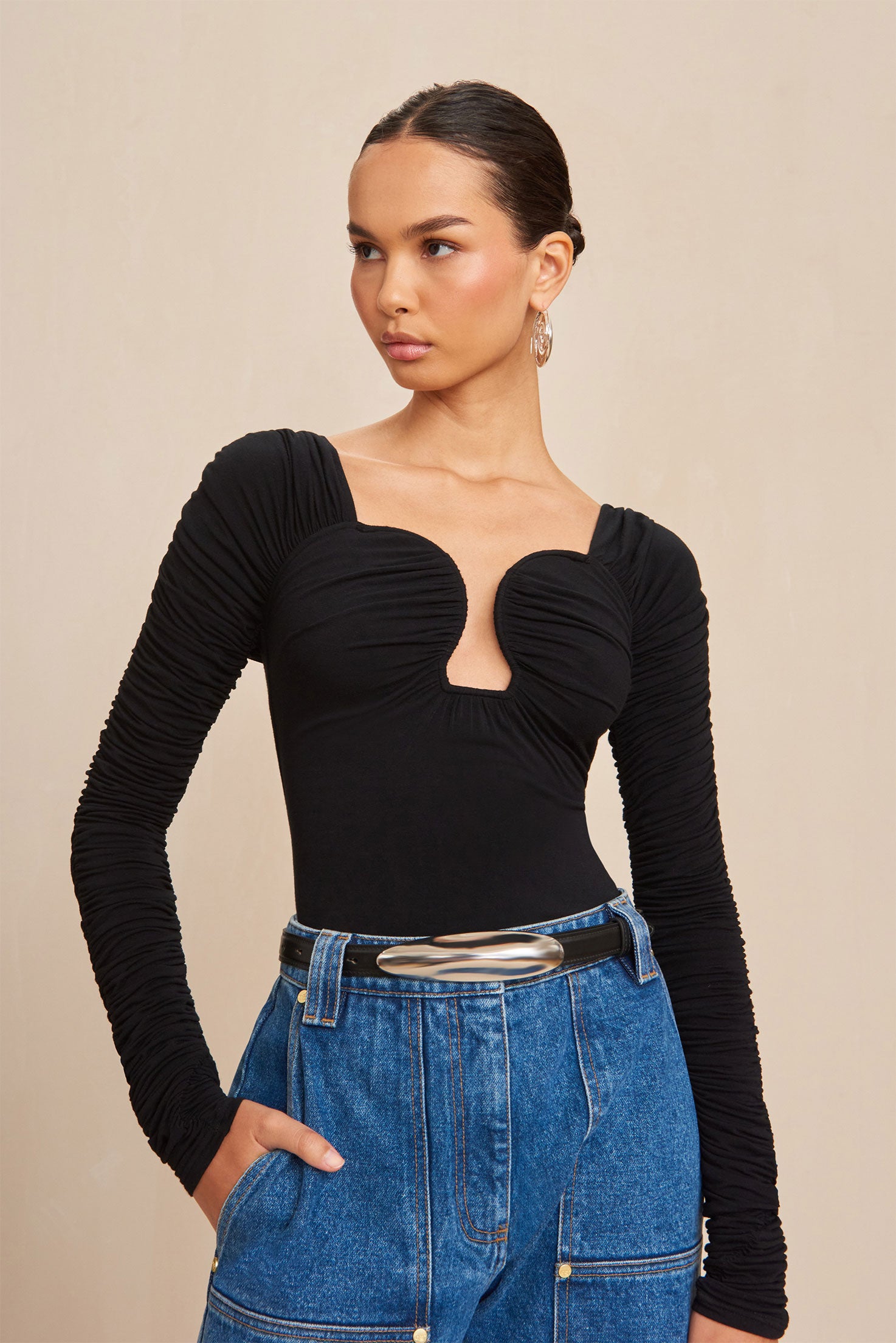 FIORE BELT - BLACK SILVER - Image 3