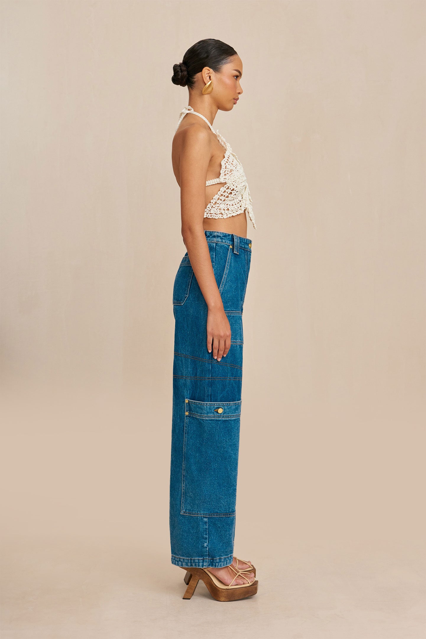 DARLENA CROCHET TOP - OFF WHITE - Image 4