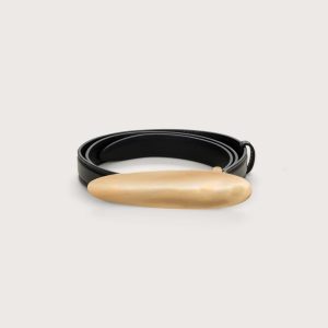 FIORE BELT - BLACK GOLD