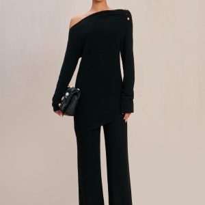 SUDI KNIT PANT - BLACK