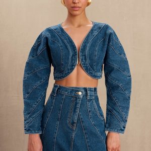 ALESSANDRA JEAN TOP - INDIGO