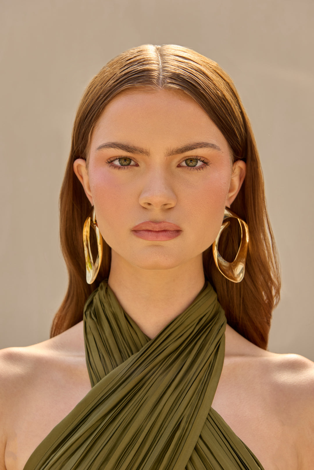 LOLA EARRING - SHINY BRASS - Image 3