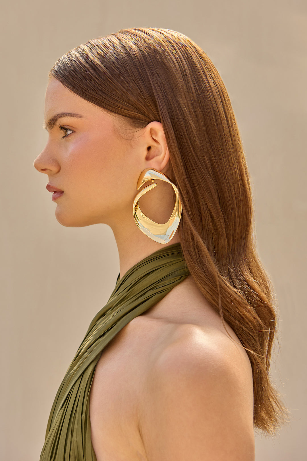 LOLA EARRING - SHINY BRASS - Image 2
