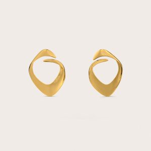 LOLA EARRING - SHINY BRASS