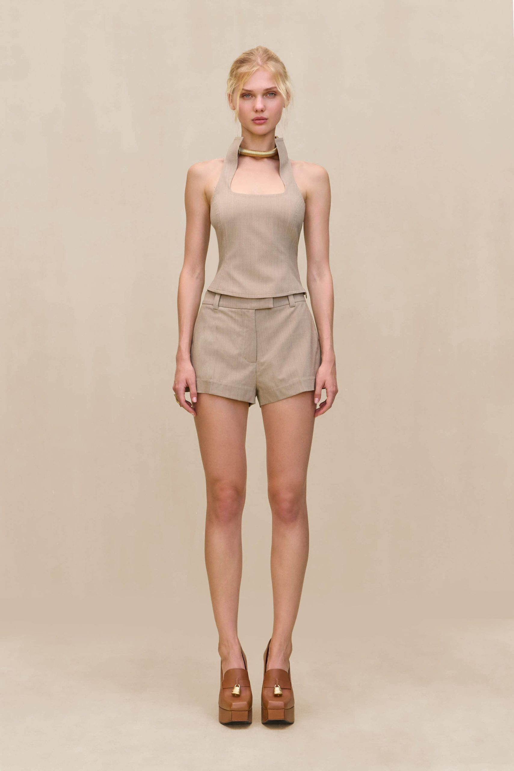 FELICITY SHORT - BEIGE