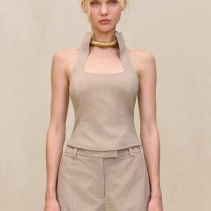 DULCIE TOP - BEIGE