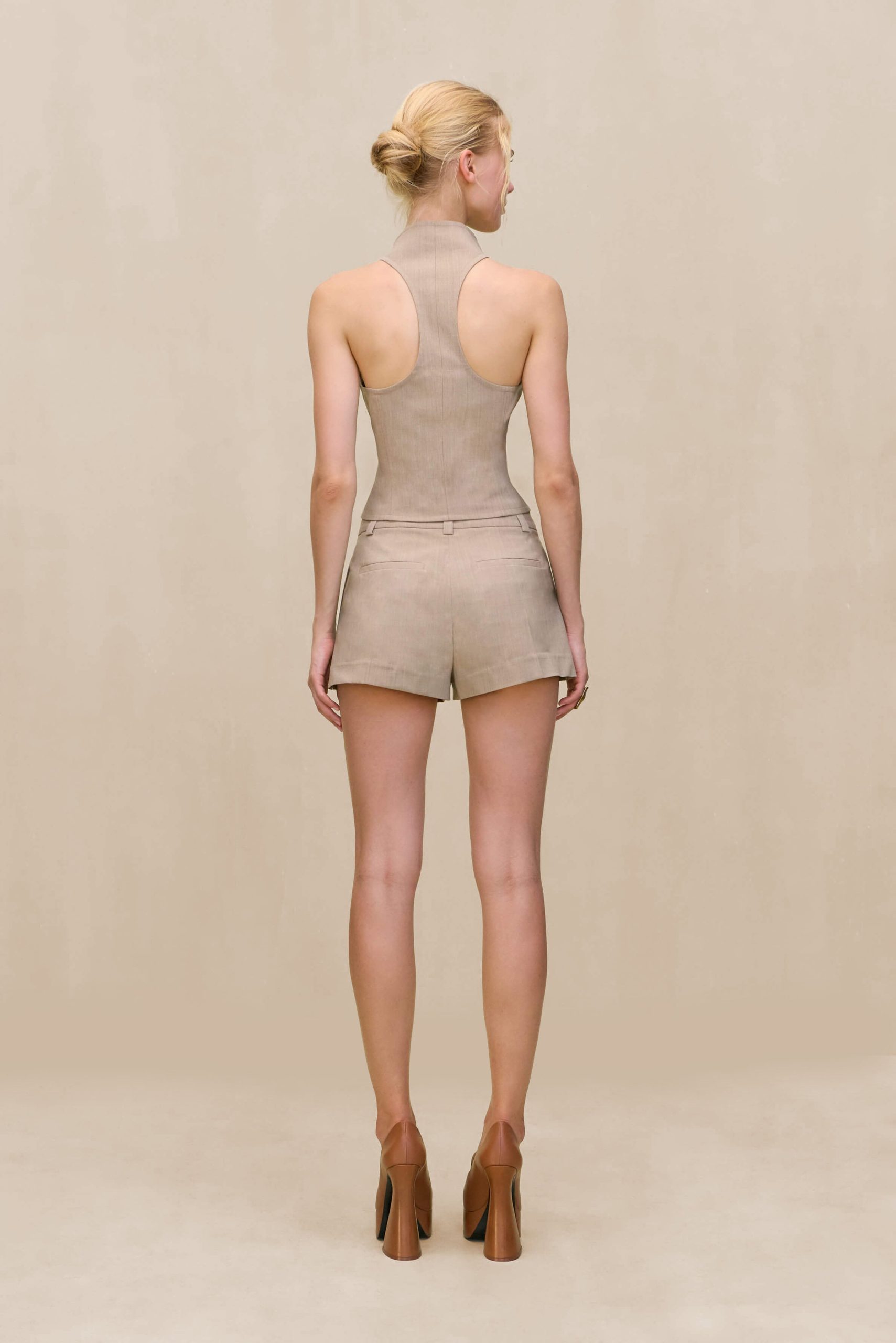 DULCIE TOP - BEIGE - Image 2