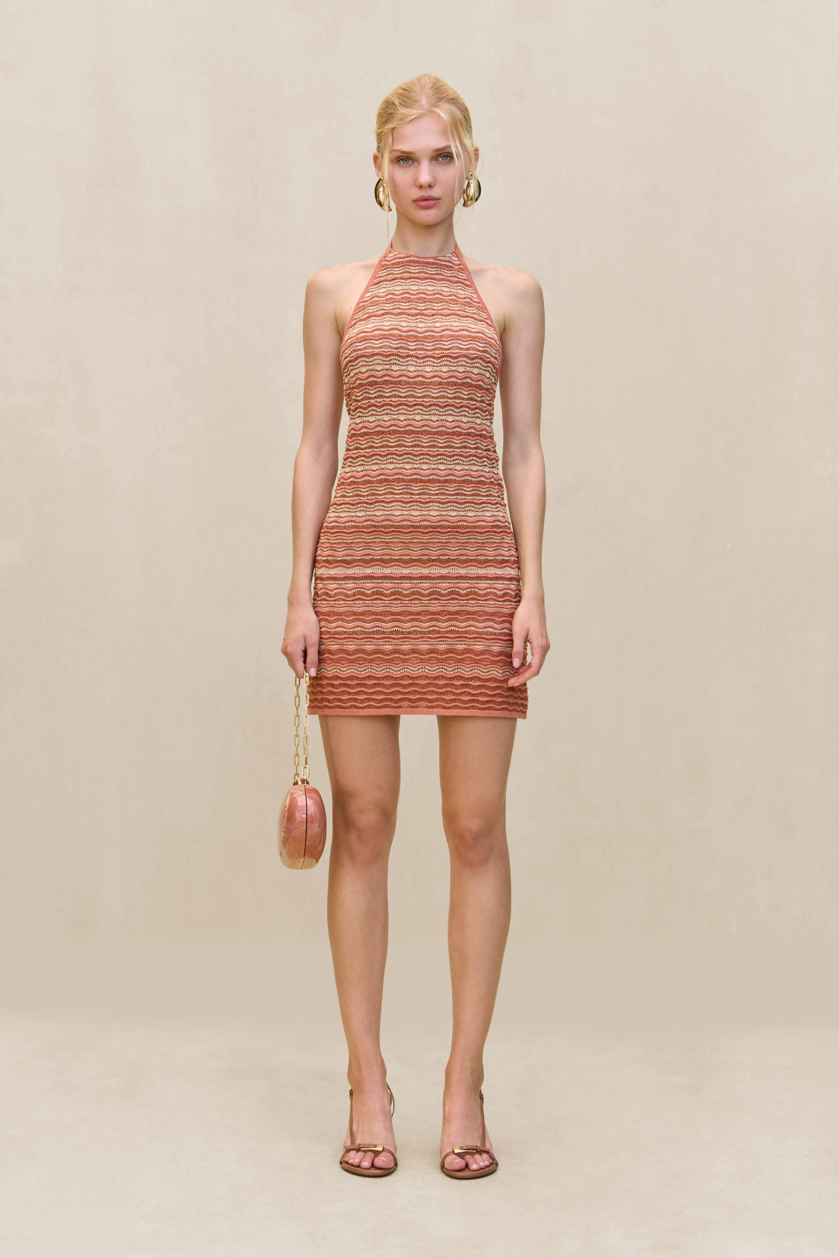 ERINA KNIT DRESS - CORALLO MULTI - Image 3