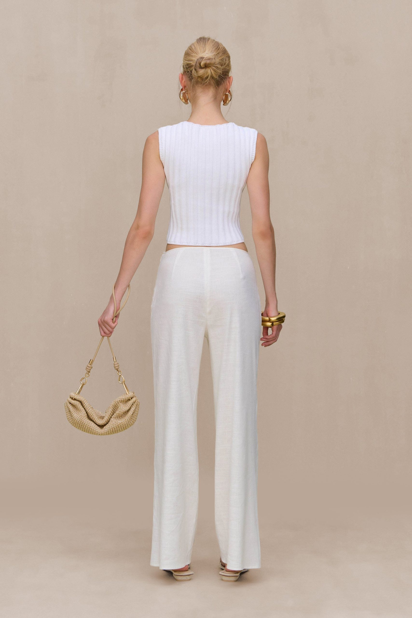 ANZU KNIT TOP - OFF WHITE - Image 4