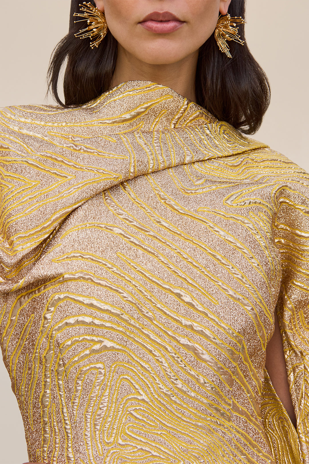 BRANDY DRESS - GOLD MULTI - Image 5