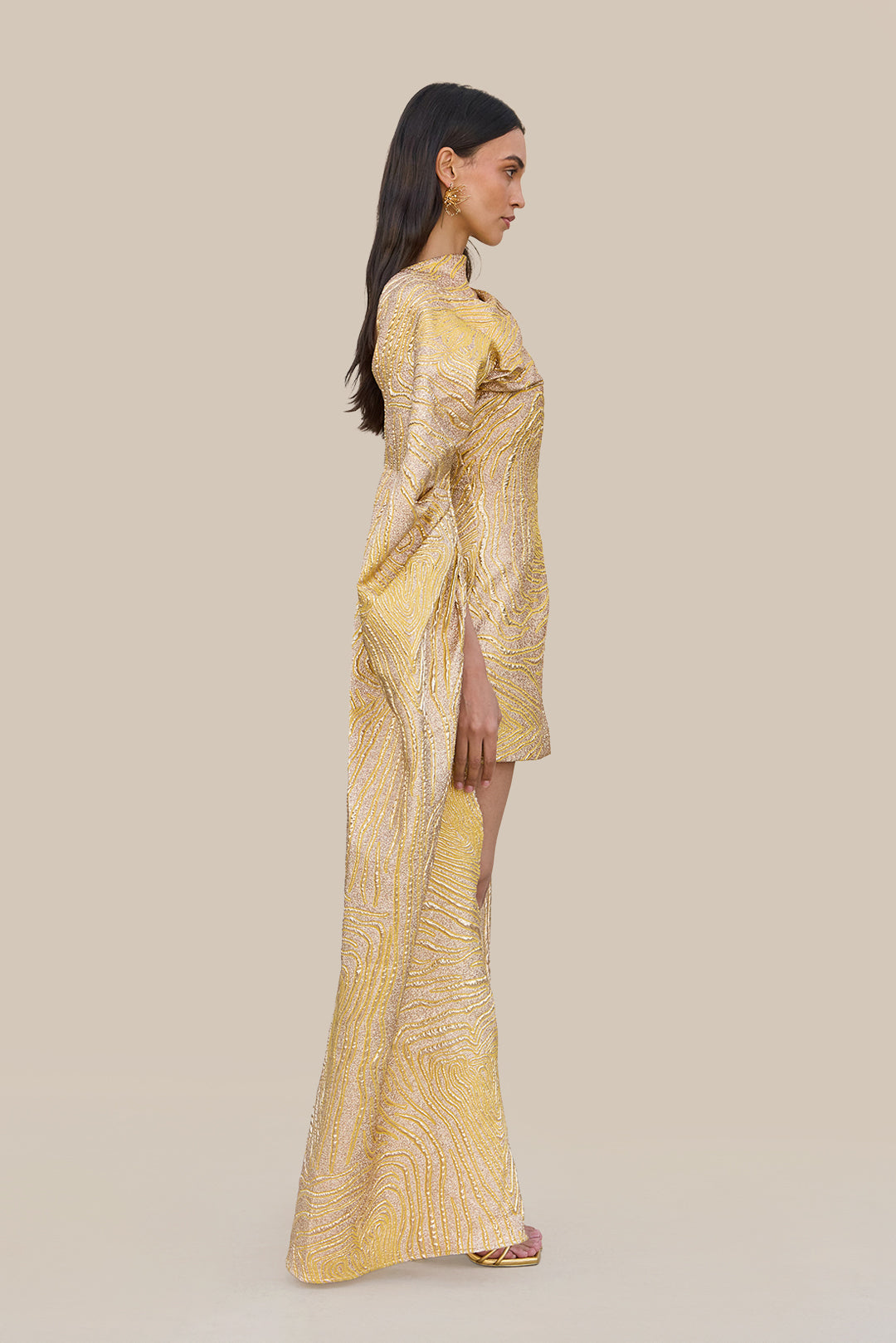 BRANDY DRESS - GOLD MULTI - Image 4