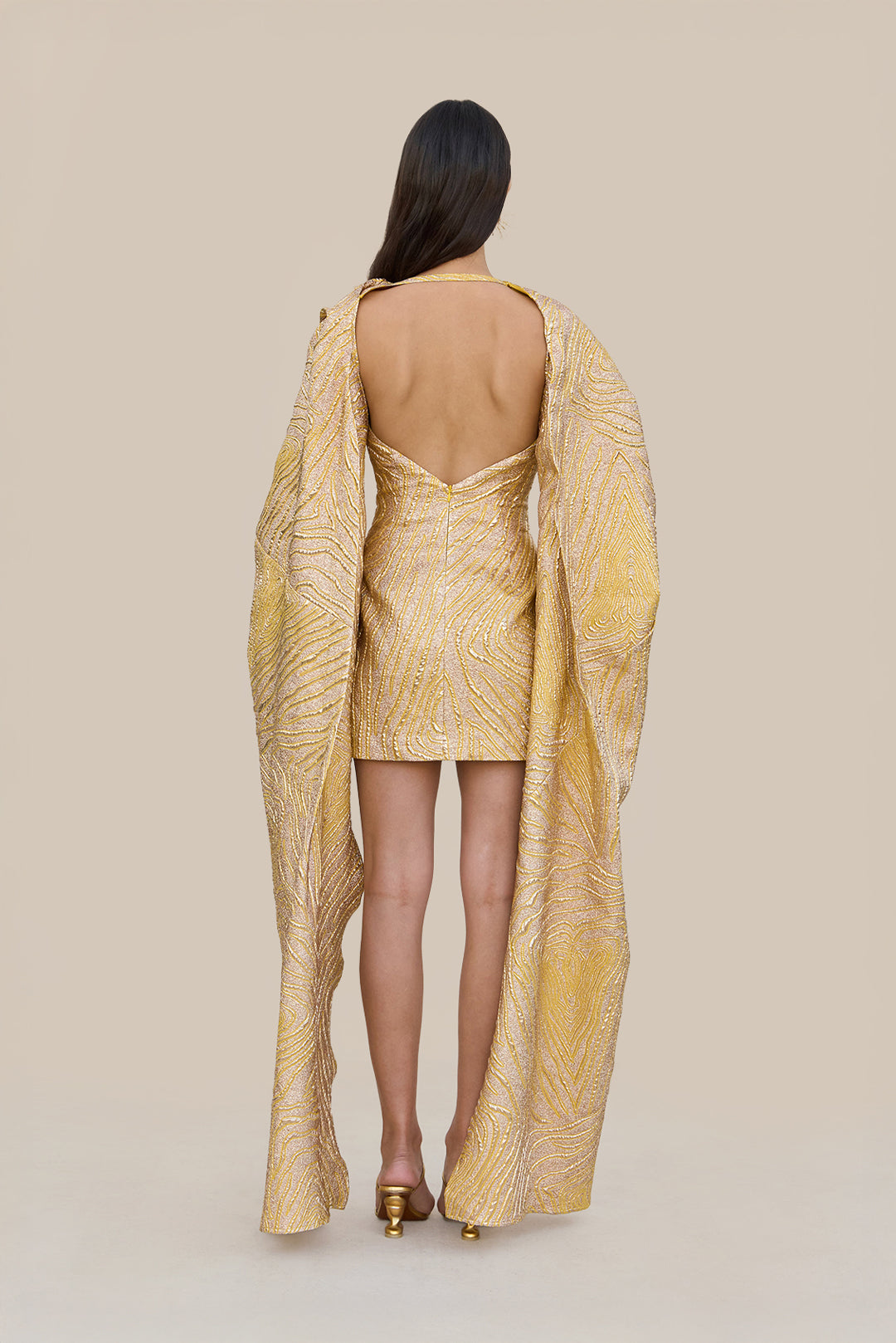 BRANDY DRESS - GOLD MULTI - Image 6