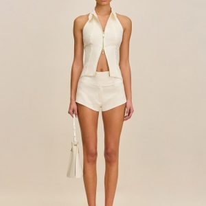 DENNY SHORT - OFF WHITE