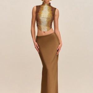CHANTEL SKIRT - BRONZE