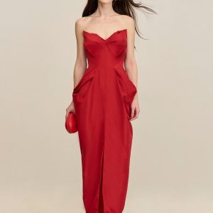 GEMMA GOWN - GARNET