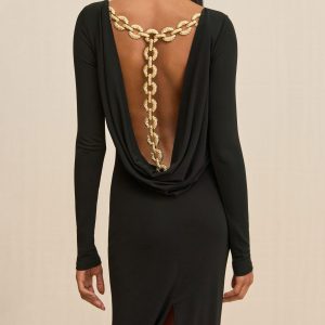 ROZALIA GOWN - BLACK