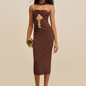 CRISTOS KNIT DRESS - JAVA