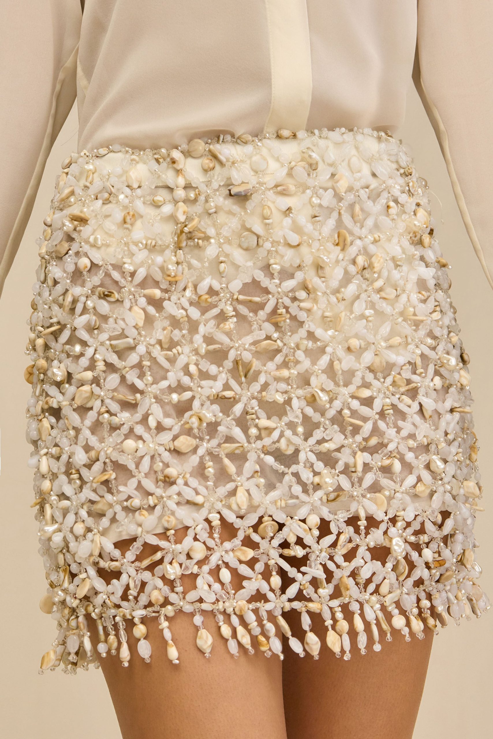 IDALIA SKIRT - OFF WHITE - Image 2