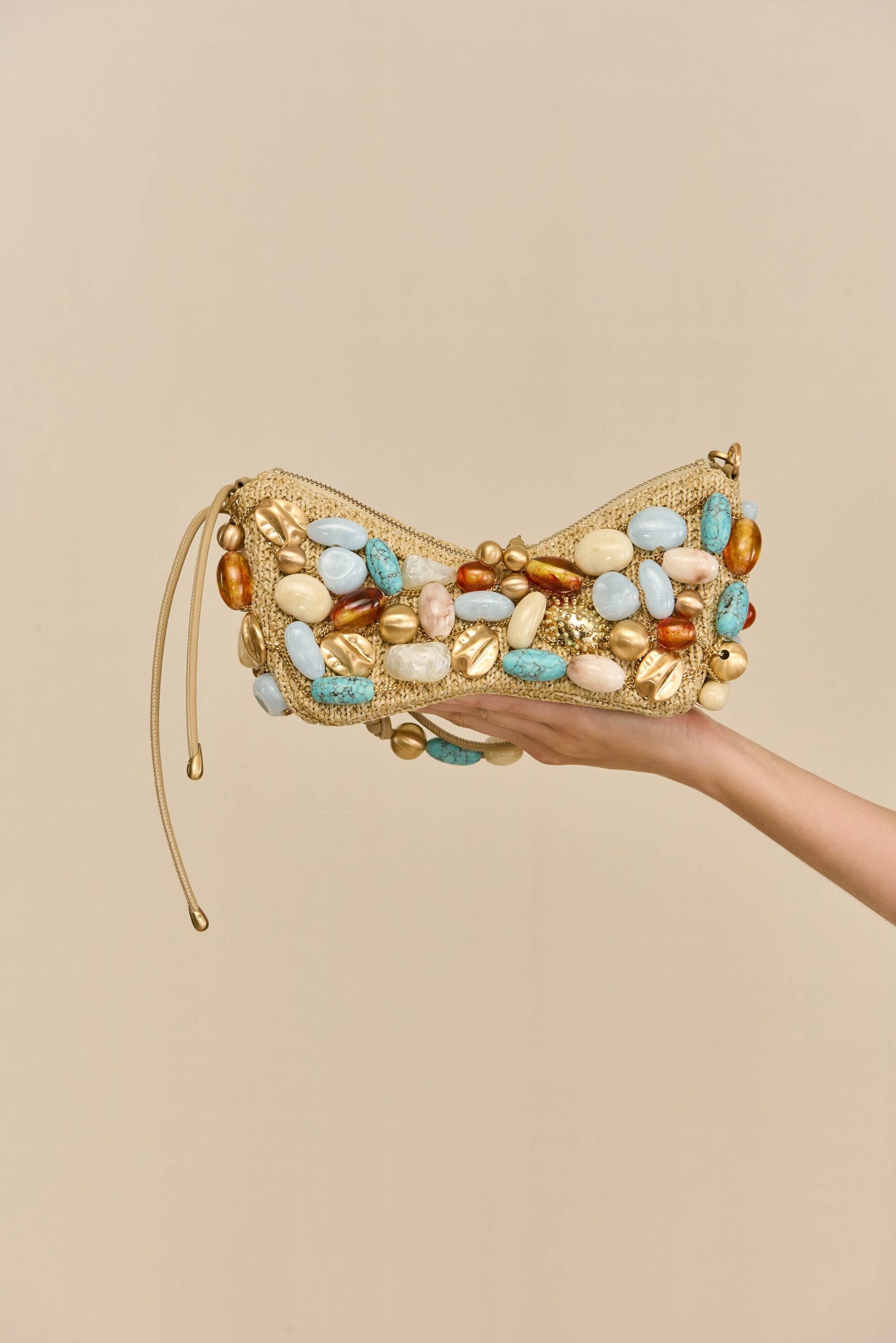 MERCIER MINI SHOULDER BAG - IBIZA TURQUOISE BAUBLE MULTI - Image 4
