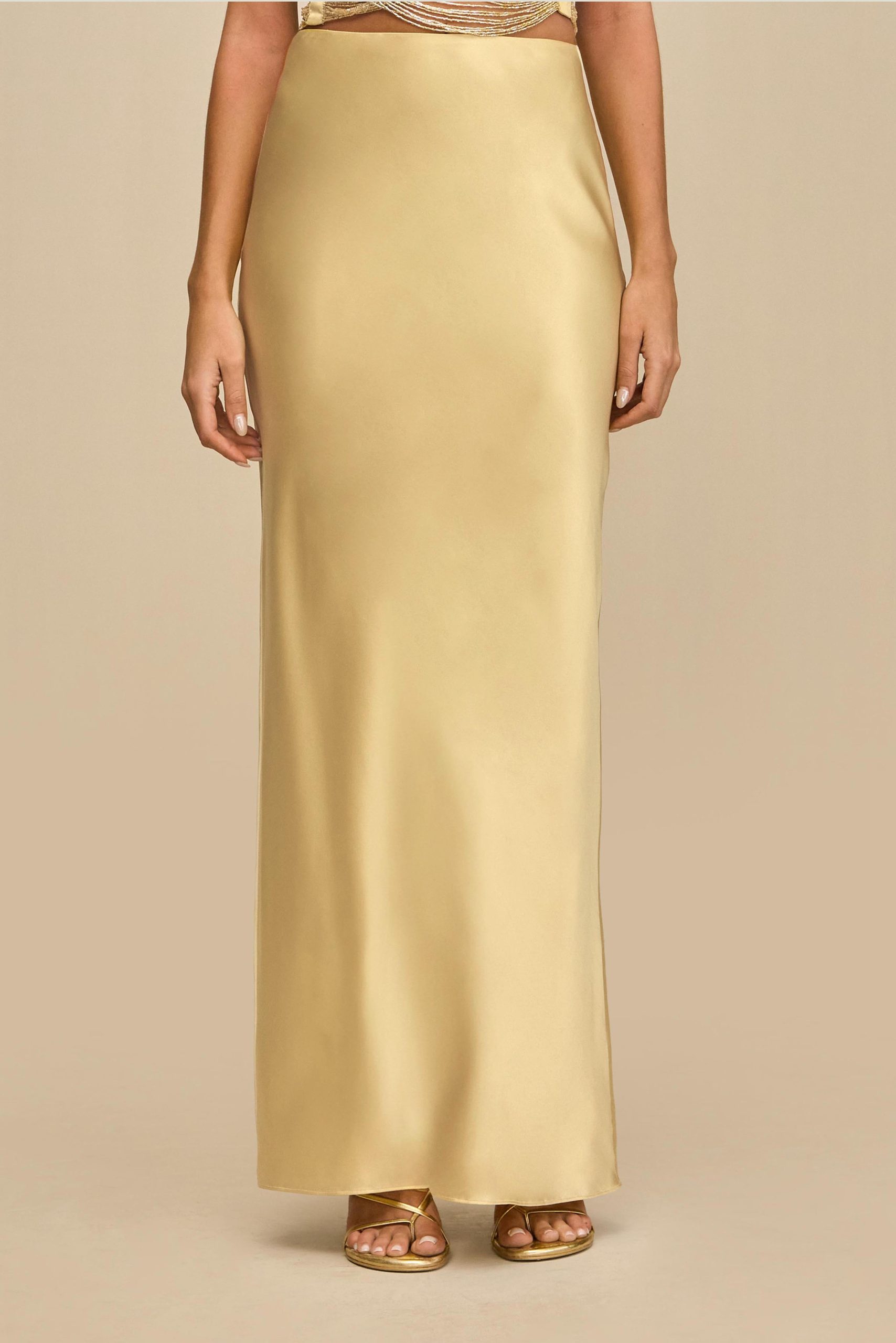 CHANTEL SKIRT - LIGHT GOLD - Image 2