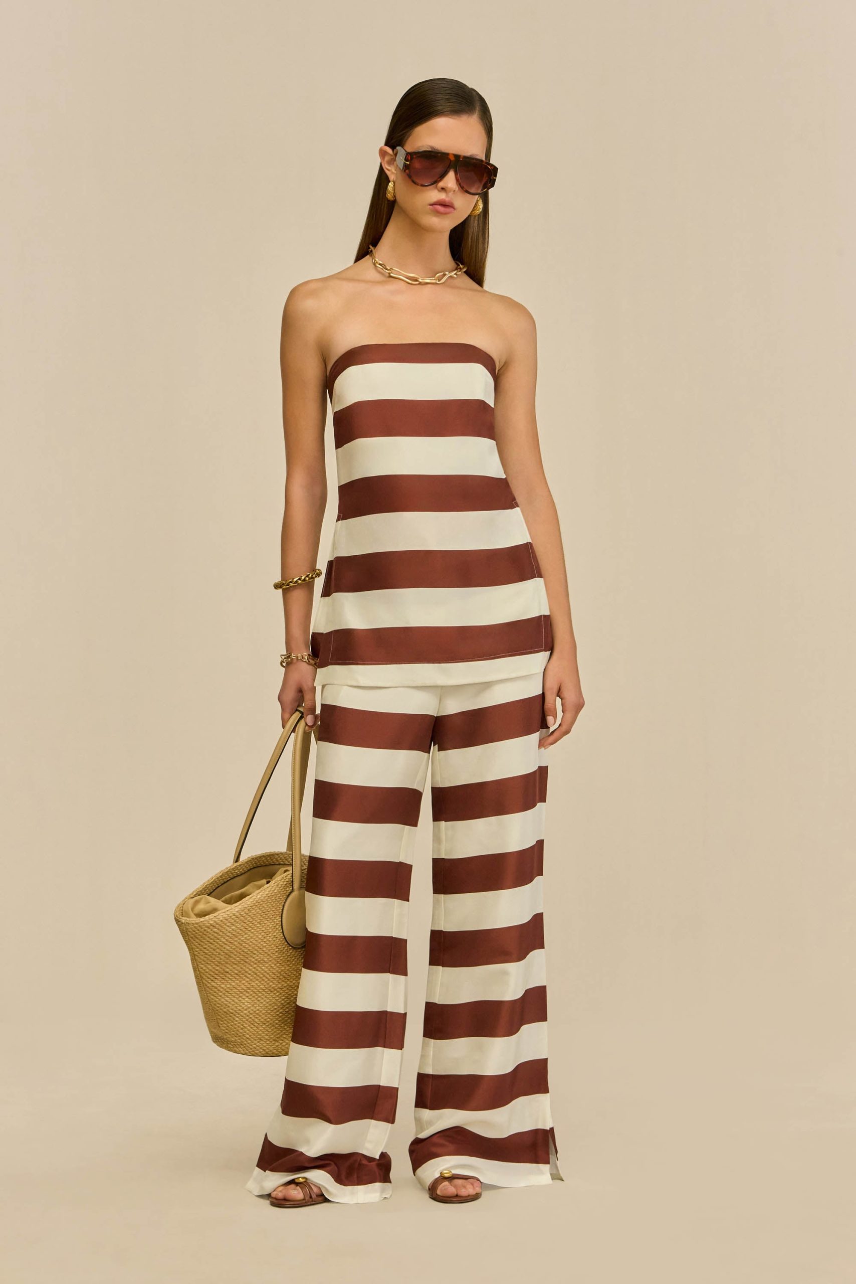 RHETT TOP - LARGE SADDLE STRIPE - Image 2