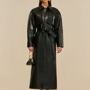 HAMMER TRENCH COAT - BLACK