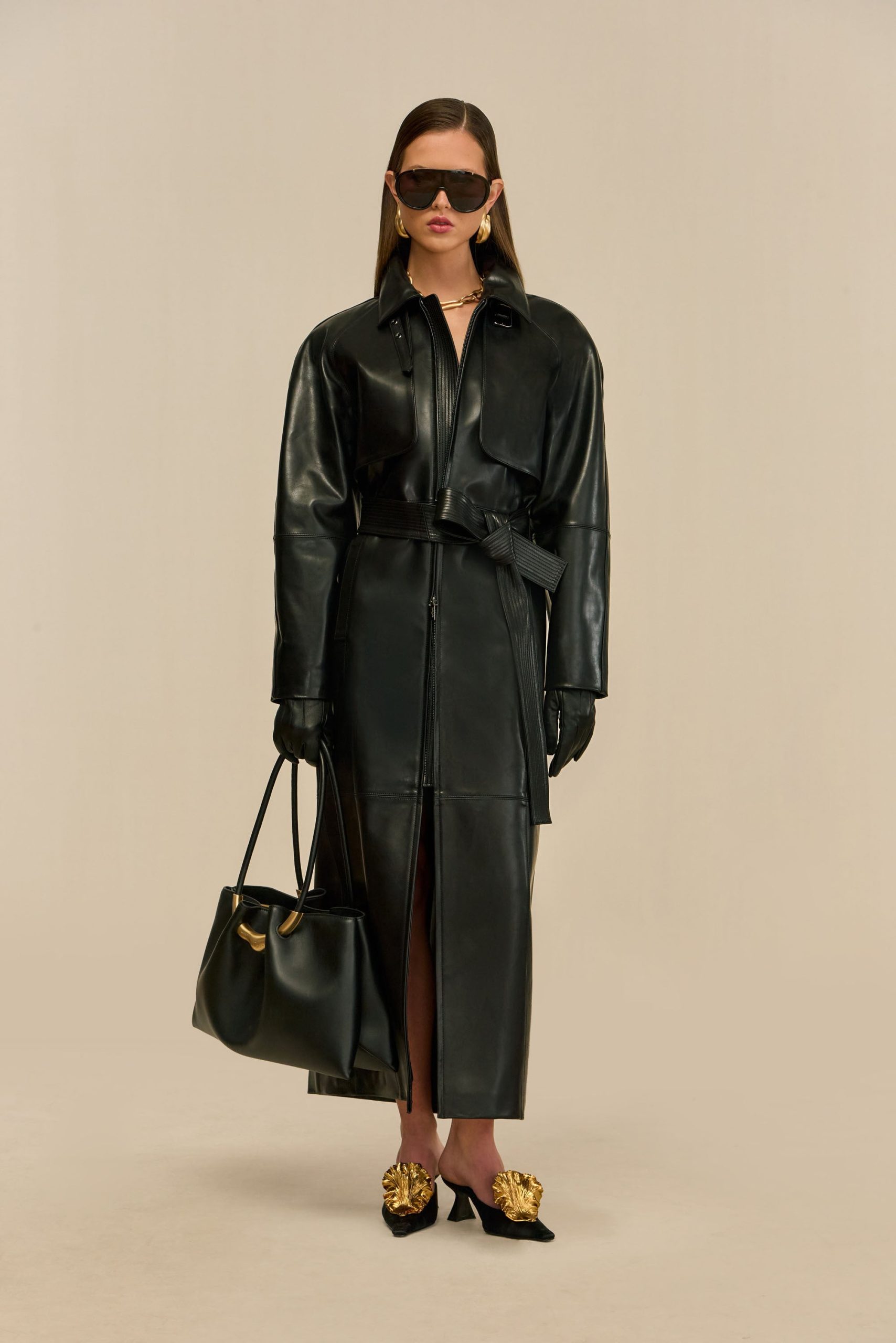 HAMMER TRENCH COAT - BLACK - Image 7
