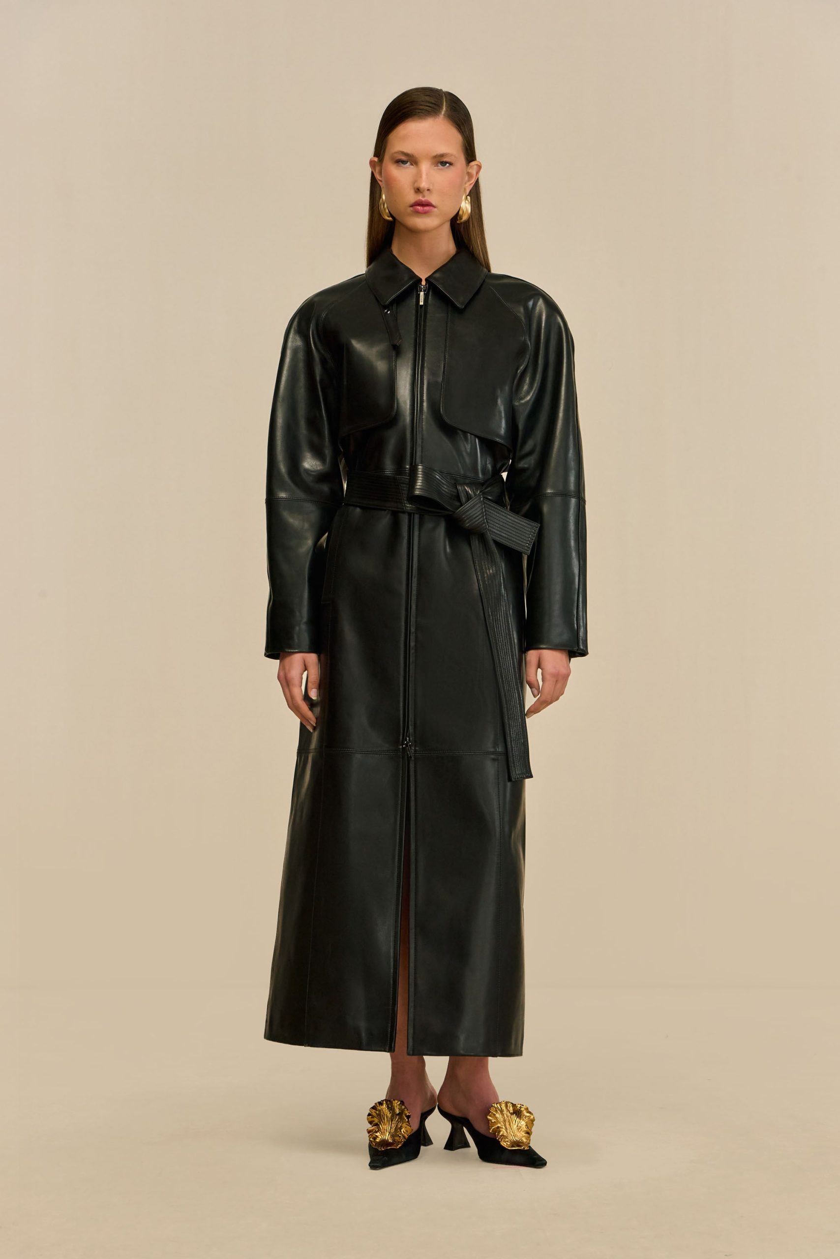 HAMMER TRENCH COAT - BLACK - Image 6