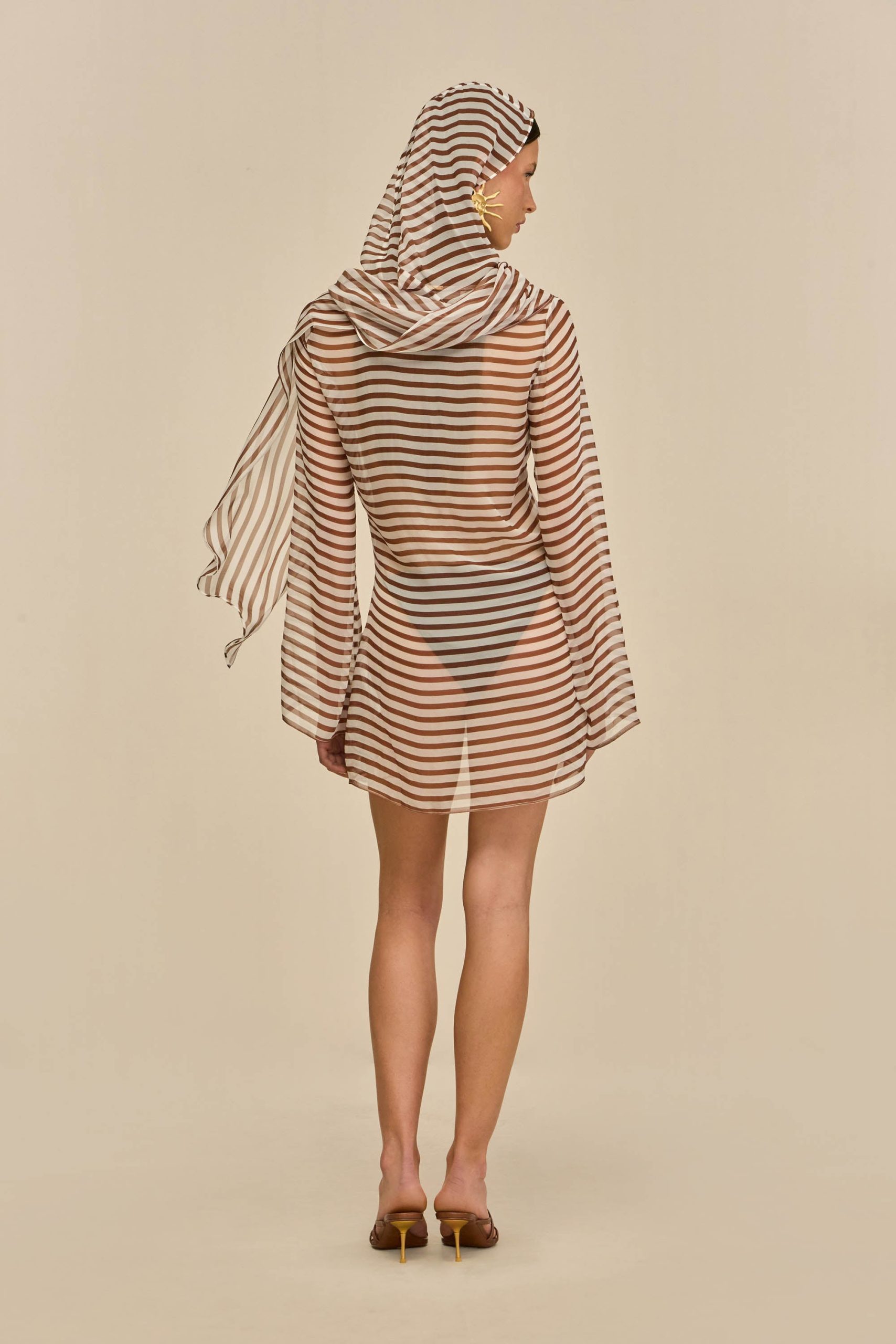 BEAUX DRESS - SMALL SADDLE STRIPE - Image 2