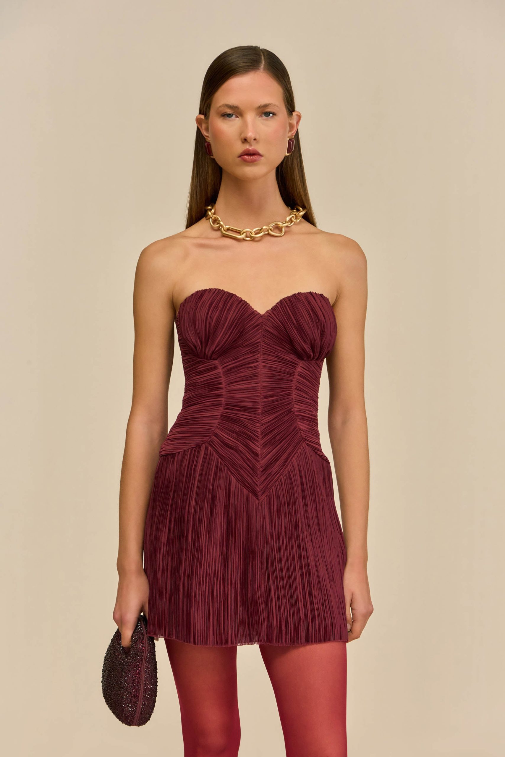 NELLA DRESS - CHIANTI - Image 3