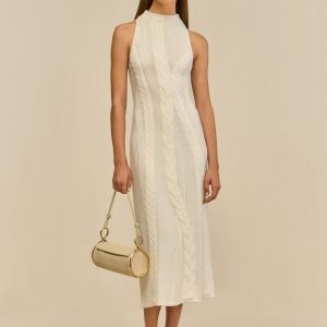MOLLIE KNIT DRESS - OFF WHITE
