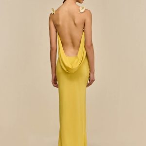 CELESTINA GOWN - CANARY