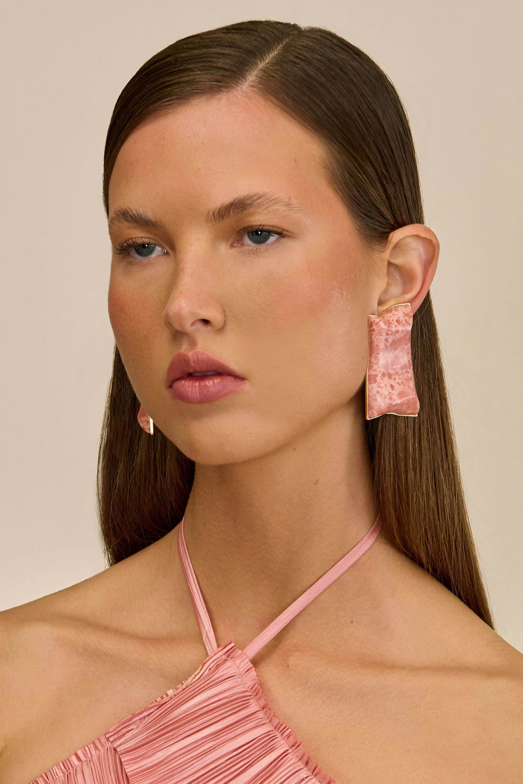 ALAYA EARRING - ROSE WATER - Image 2