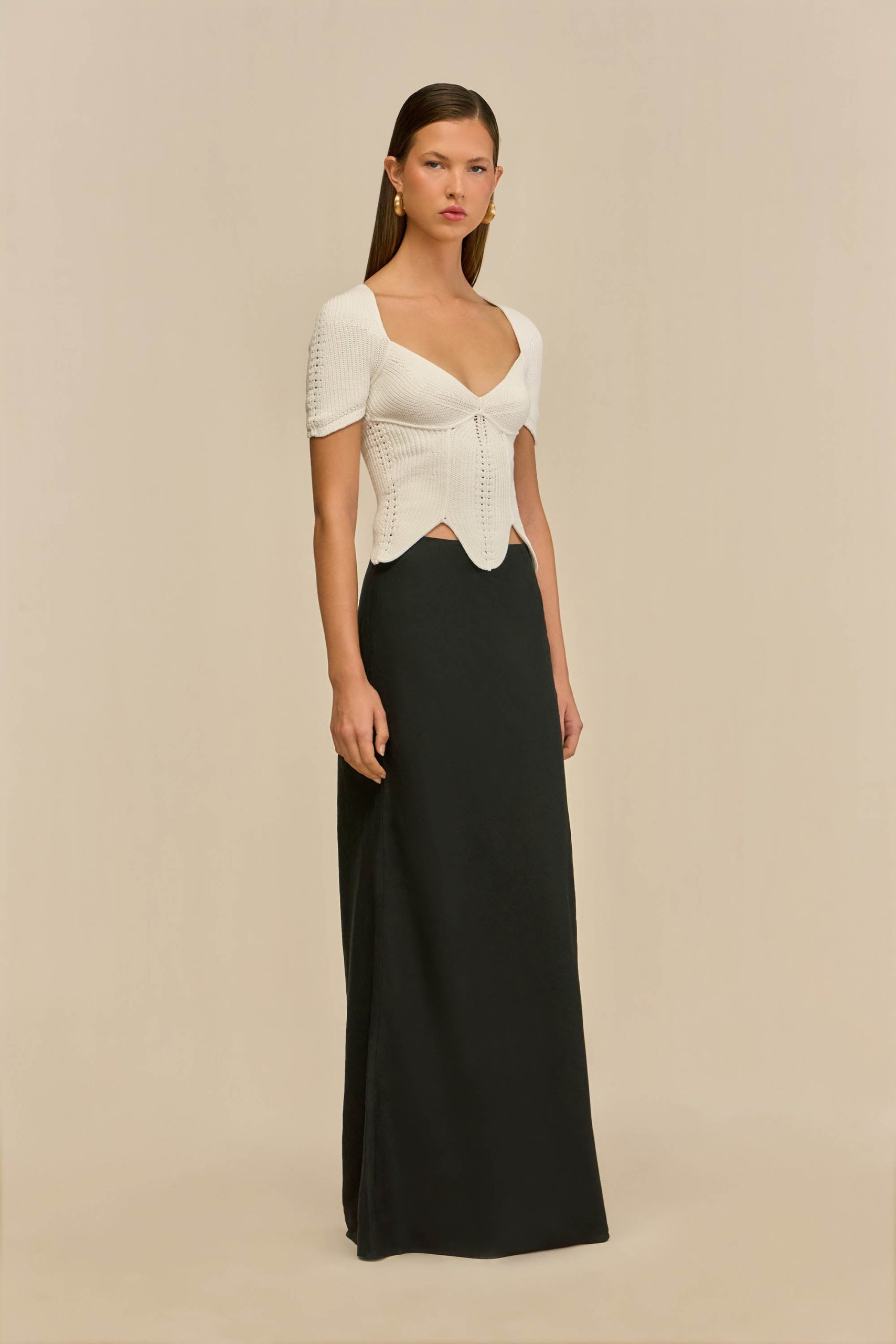 ELIZA KNIT TOP - OFF WHITE - Image 4