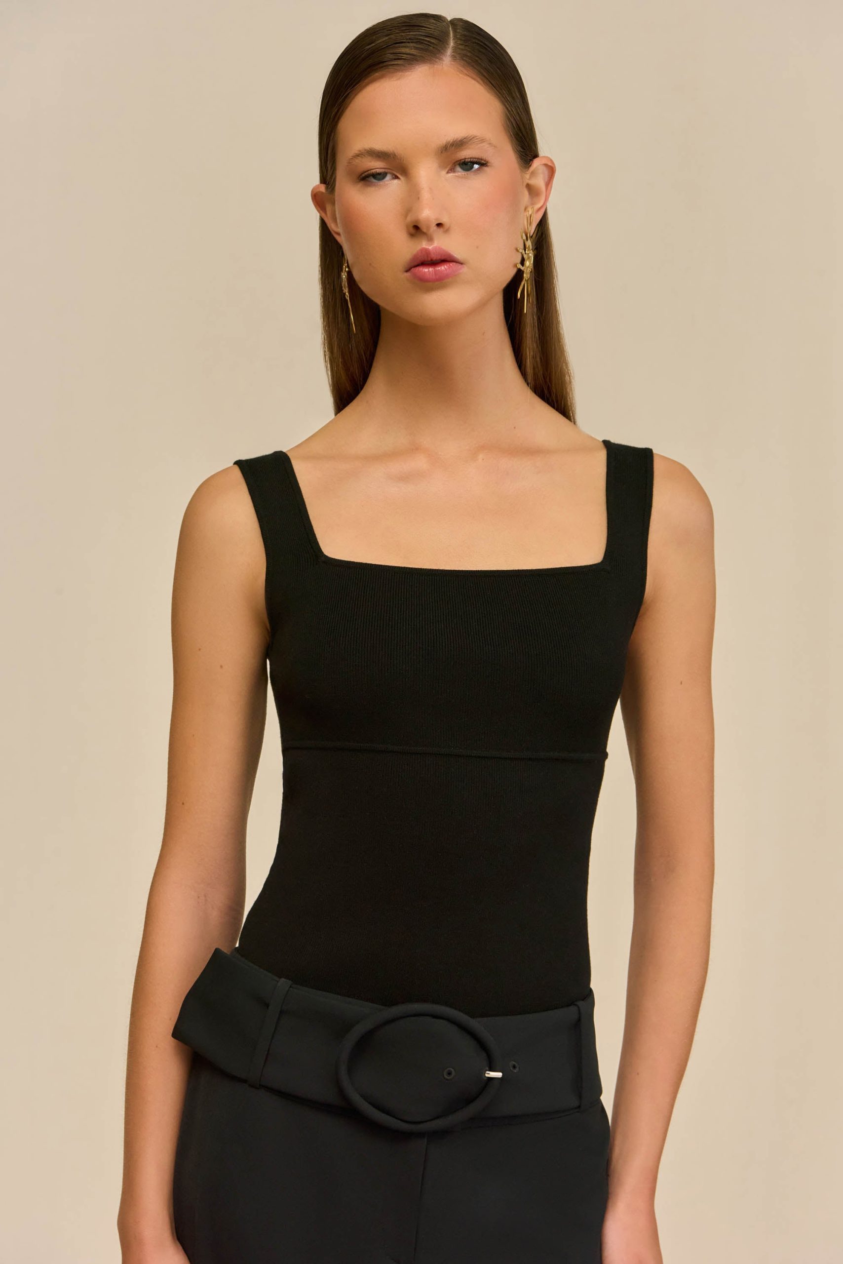 LEVI KNIT TOP - BLACK - Image 4