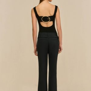 LEVI KNIT TOP - BLACK