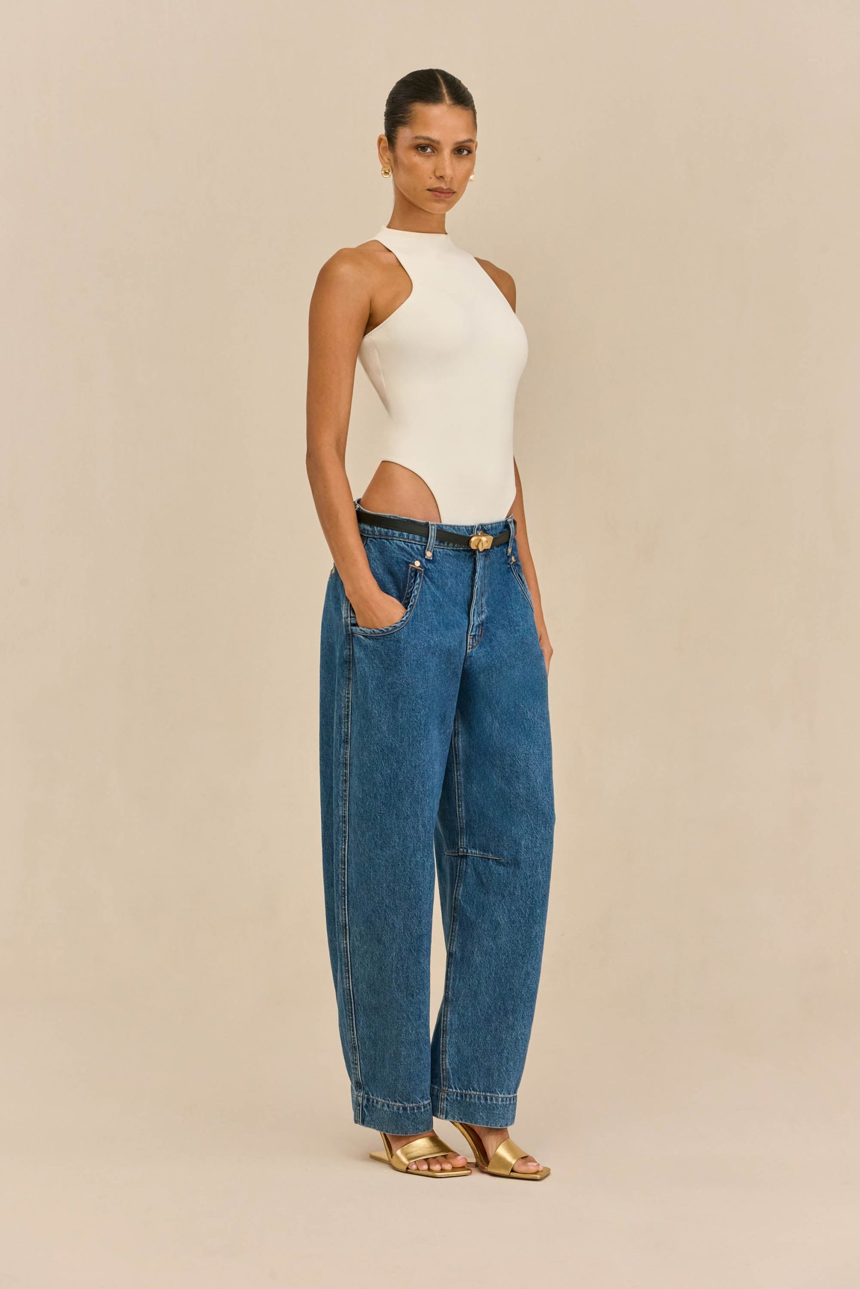 CASSIUS KNIT BODYSUIT - OFF WHITE - Image 4