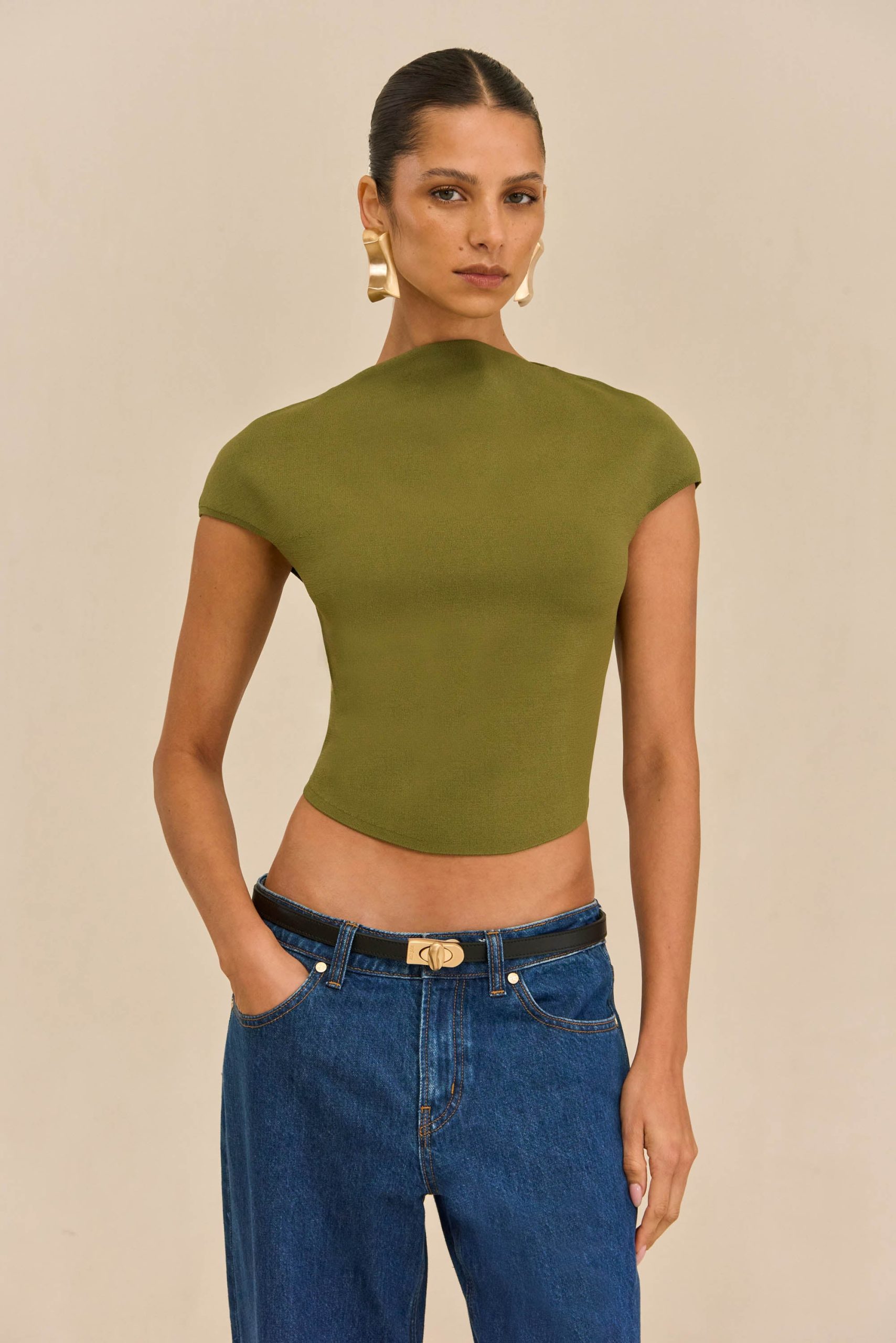 VIRGINIANA KNIT TOP - CEDAR - Image 3