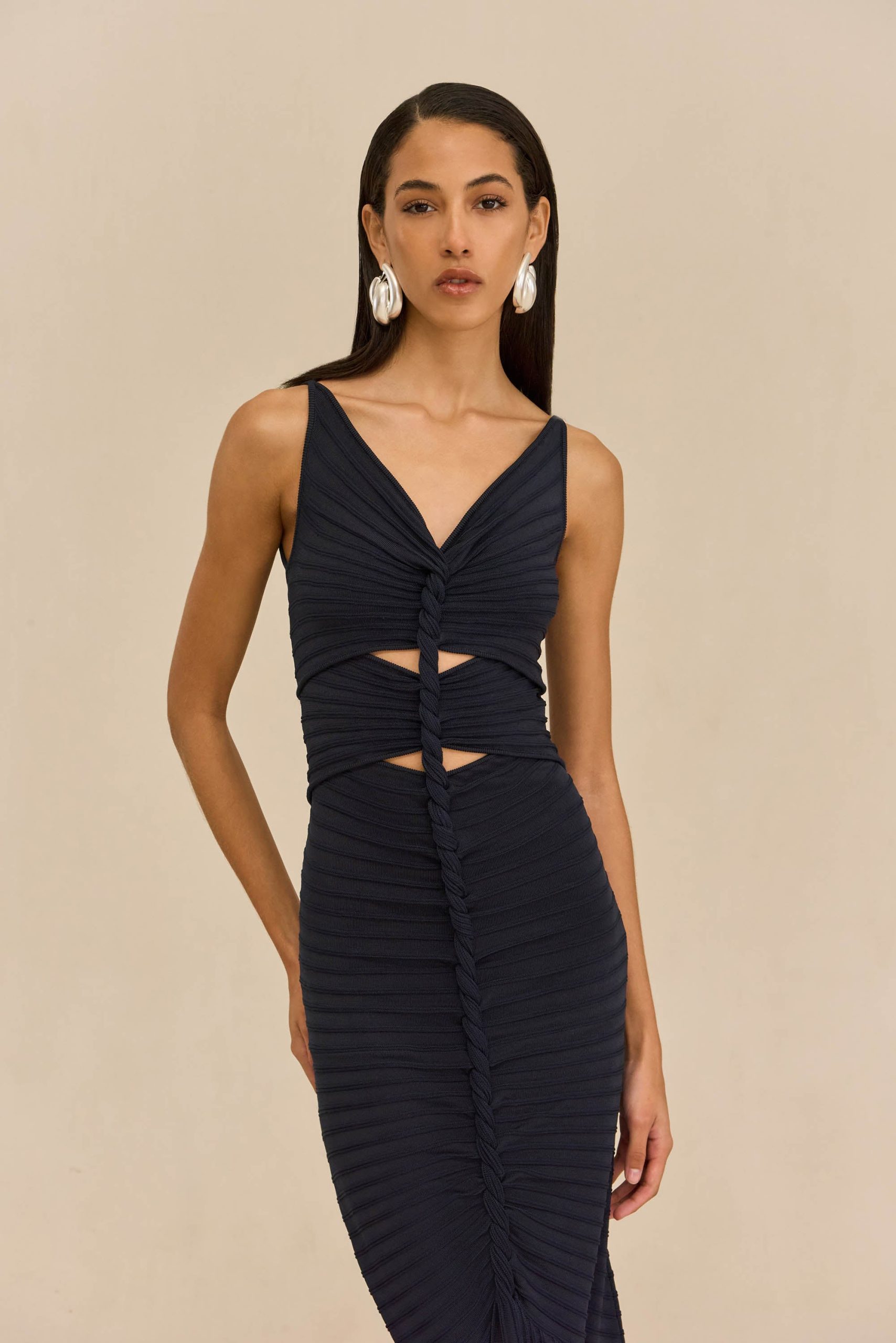 AMATA KNIT DRESS - DEEP LAKE - Image 4