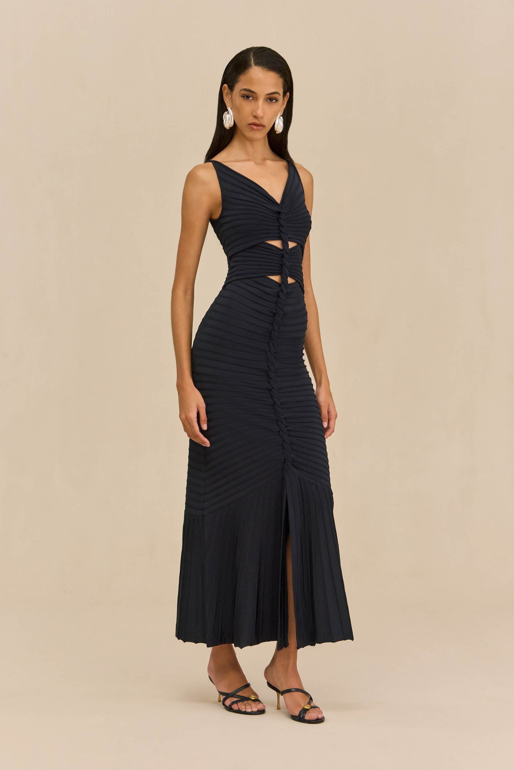 AMATA KNIT DRESS - DEEP LAKE - Image 5