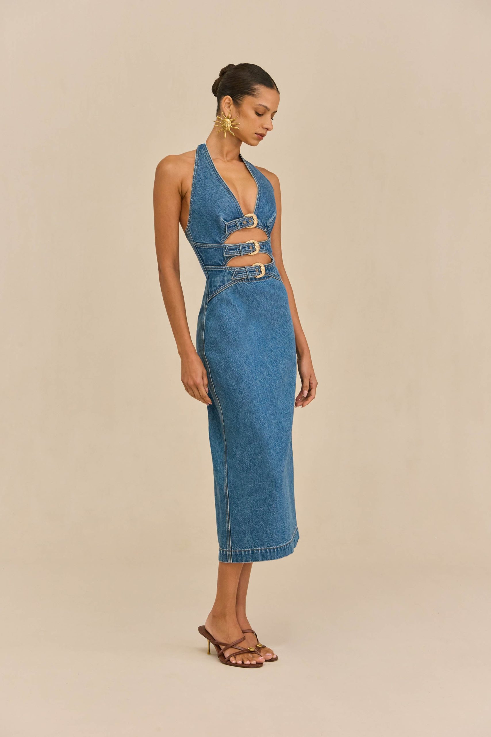 ESTELLE DRESS - STONE WASH - Image 5