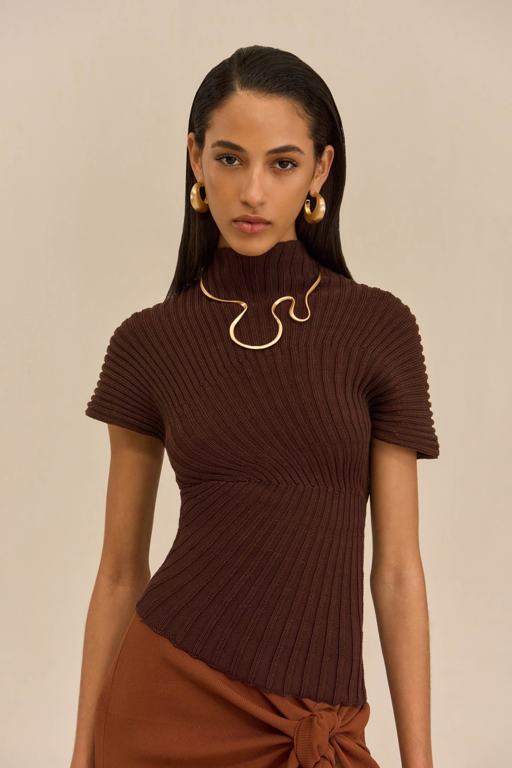 ANNEMIE KNIT TOP - JAVA - Image 2