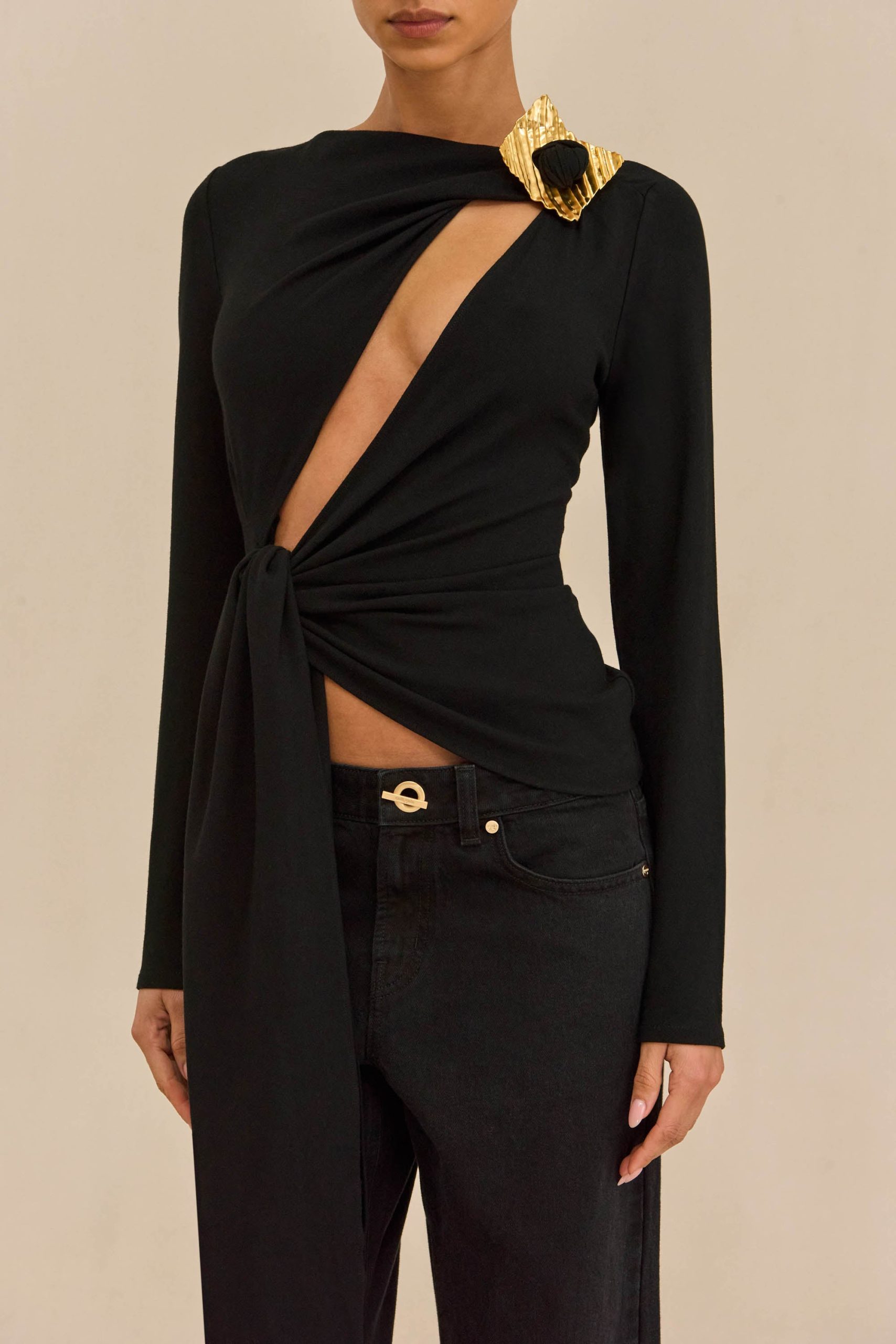 STASSI TOP - BLACK - Image 3
