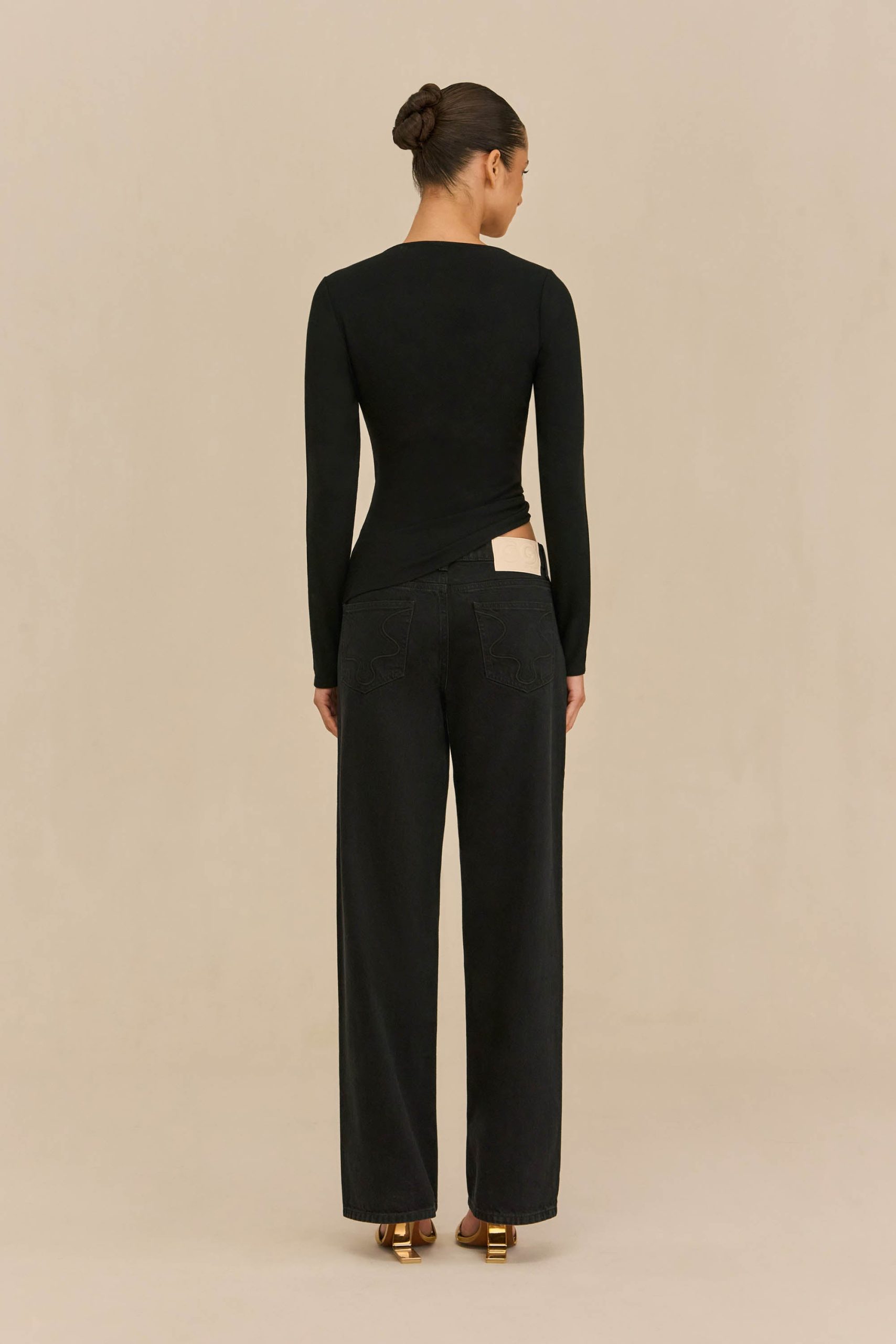 STASSI TOP - BLACK - Image 5