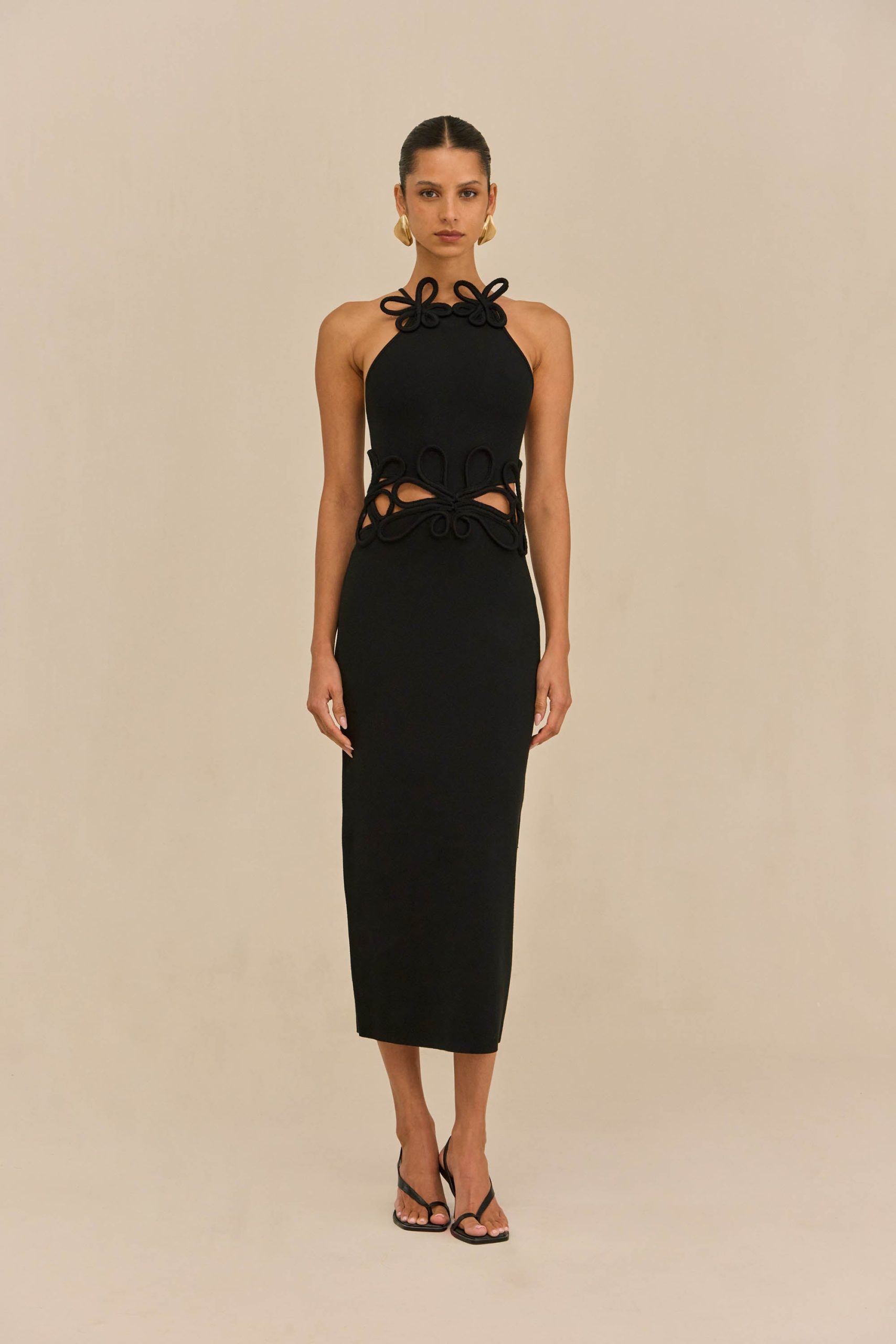 JENA KNIT DRESS - BLACK - Image 4