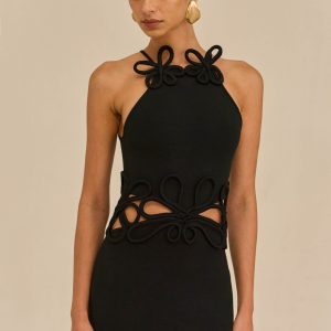 JENA KNIT DRESS - BLACK