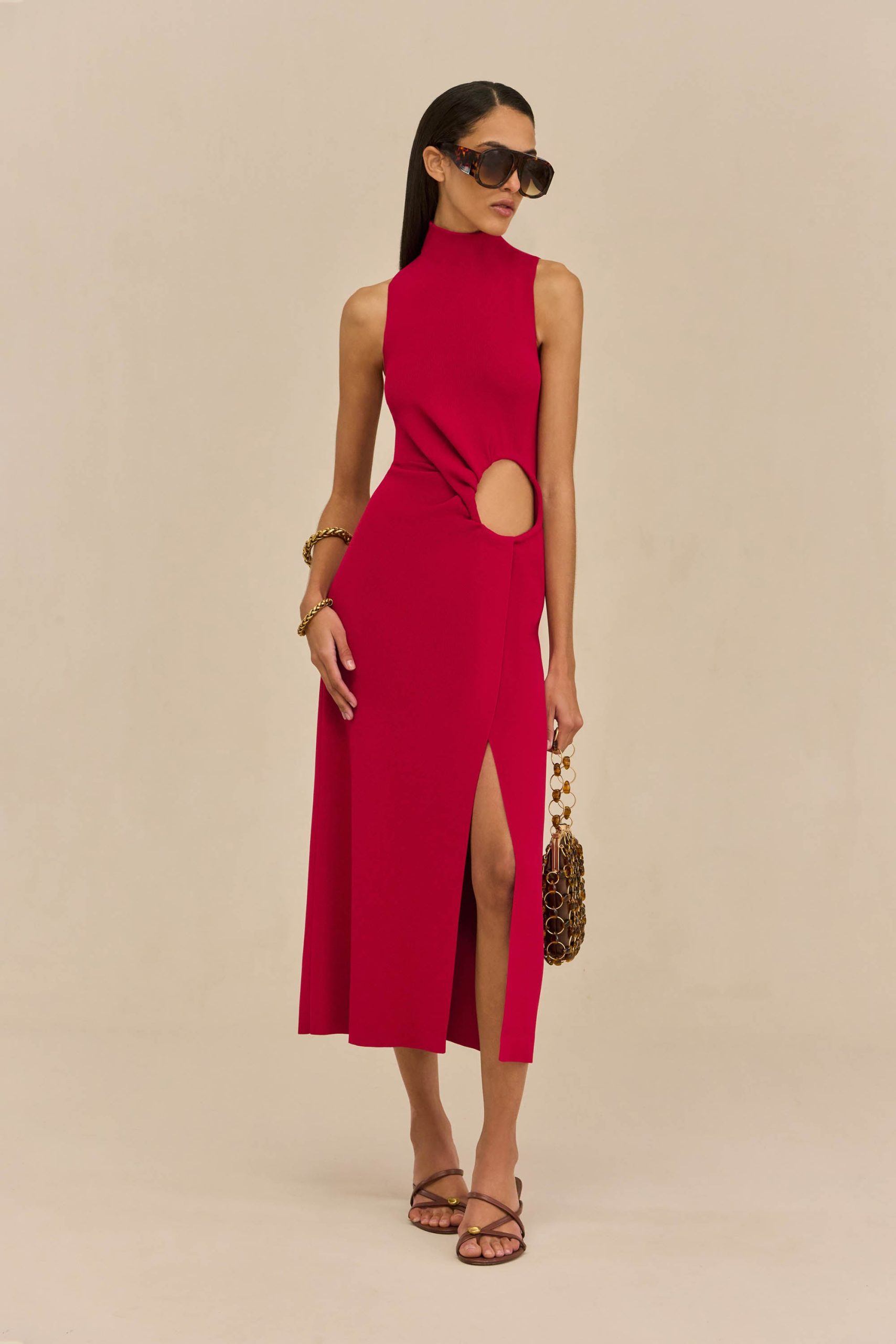 AMANA DRESS - MERLOT - Image 3